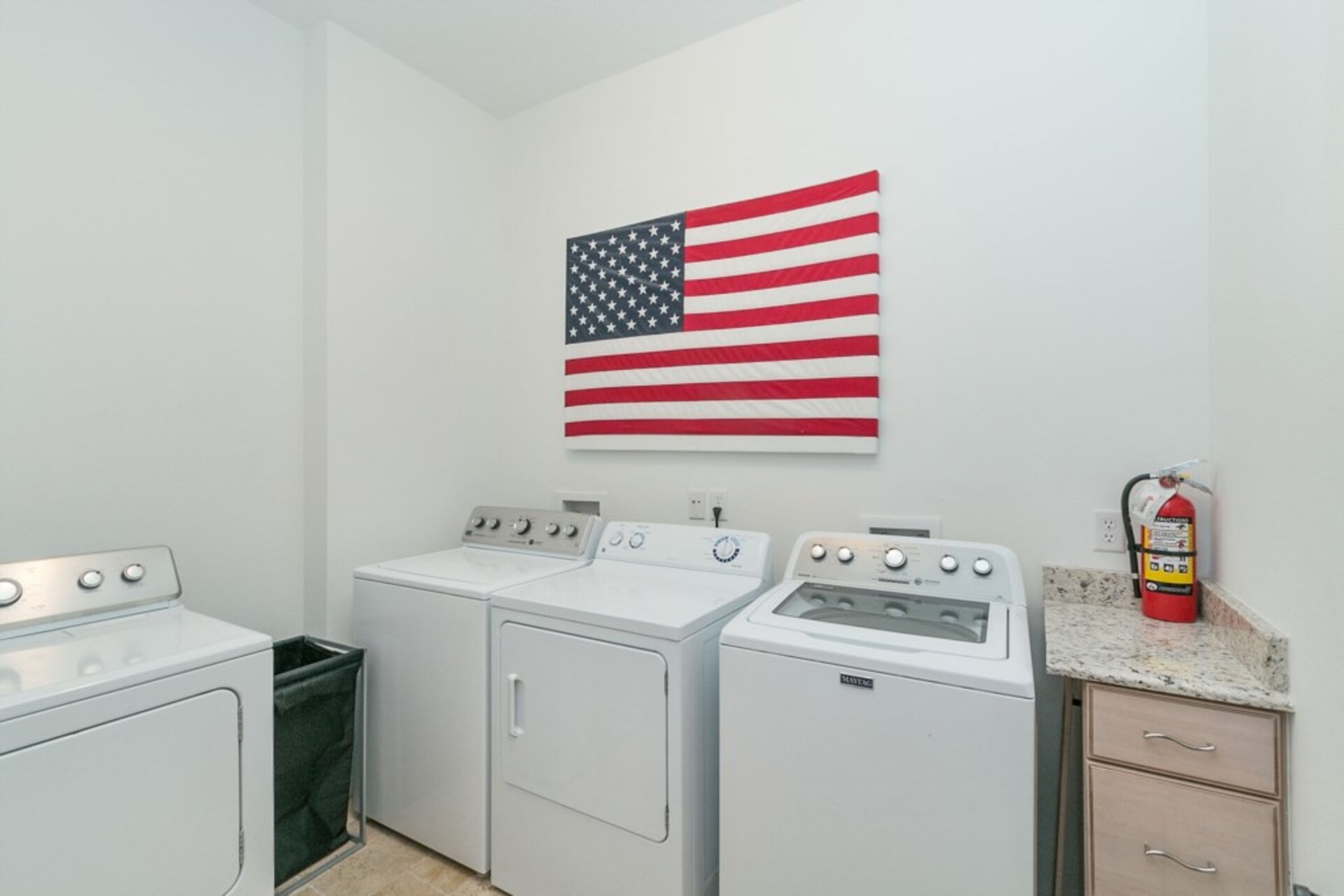 Washer and Dryer located in the home
