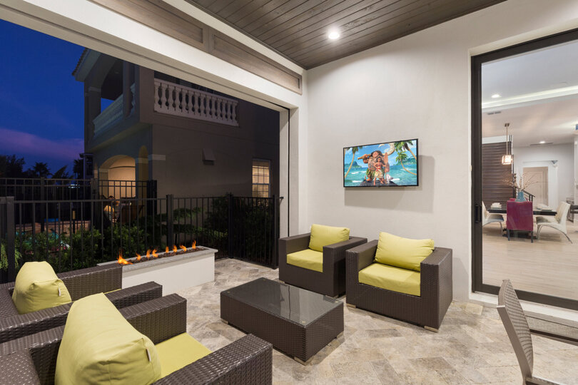 Watch a game out on the pool deck