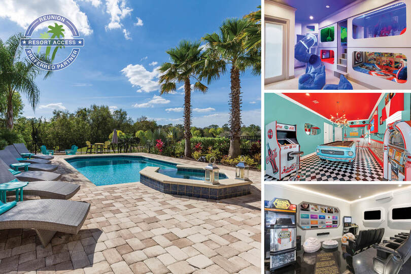 Orlando Vahası: 5 Yatak Odalı Villa, 6537, Kissimmee, United States