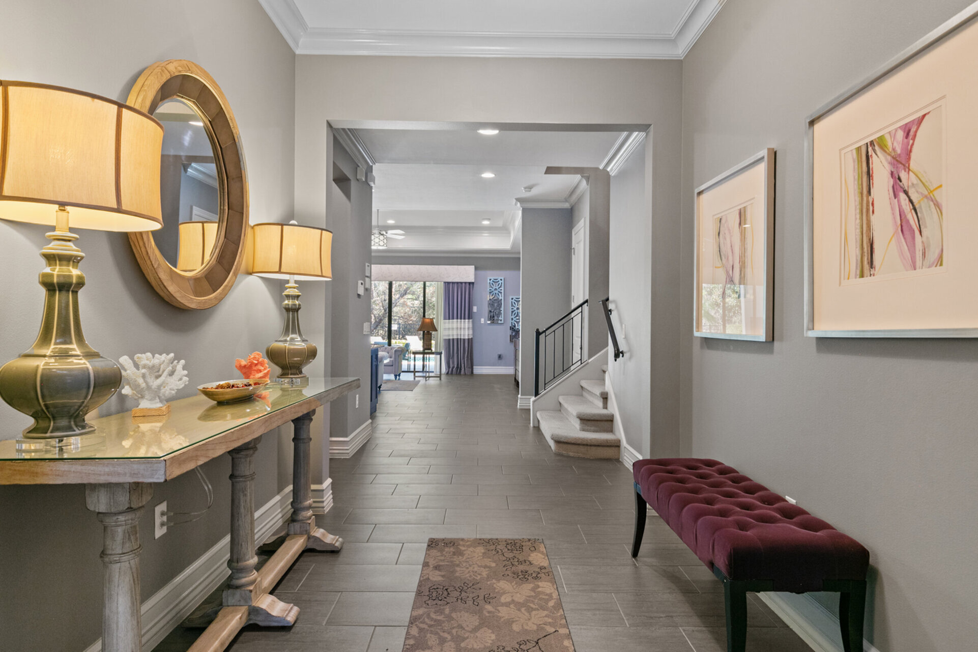 Luxurious decor throughout