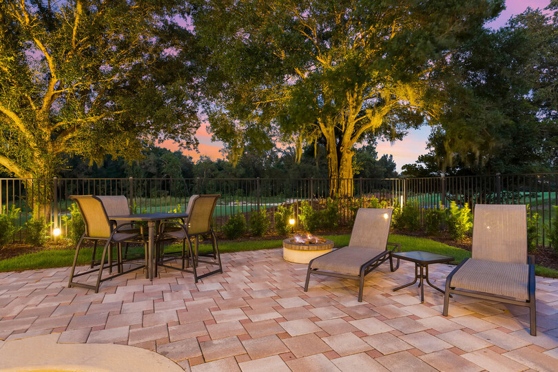 Plenty of comfortable patio seating