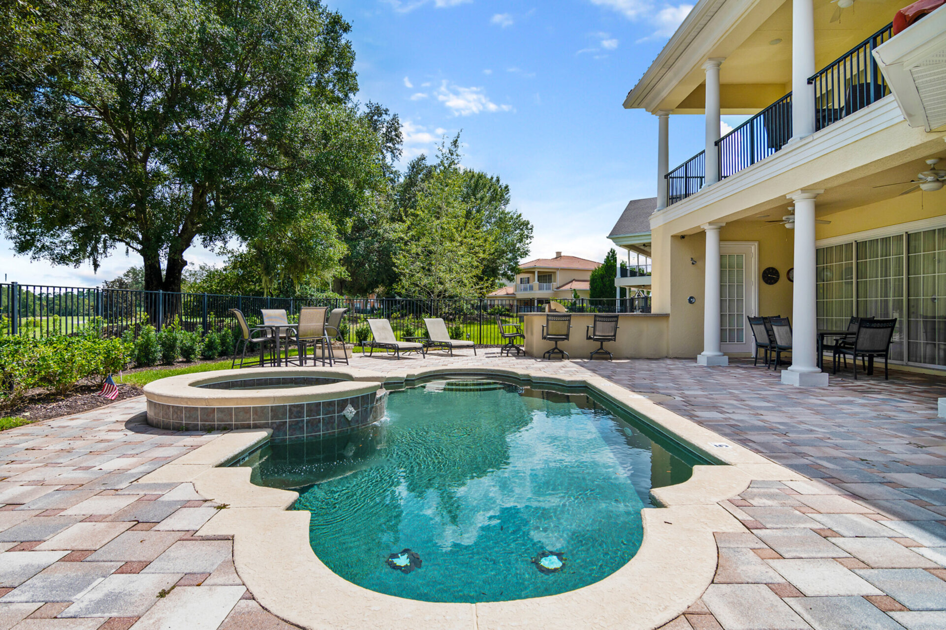 Relax by the pool with the whole family