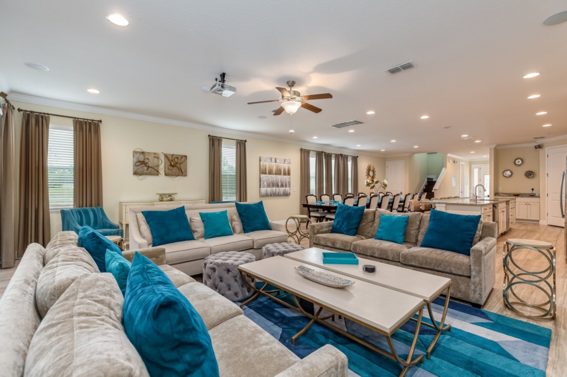 Be welcomed into luxury with a spacious open living area