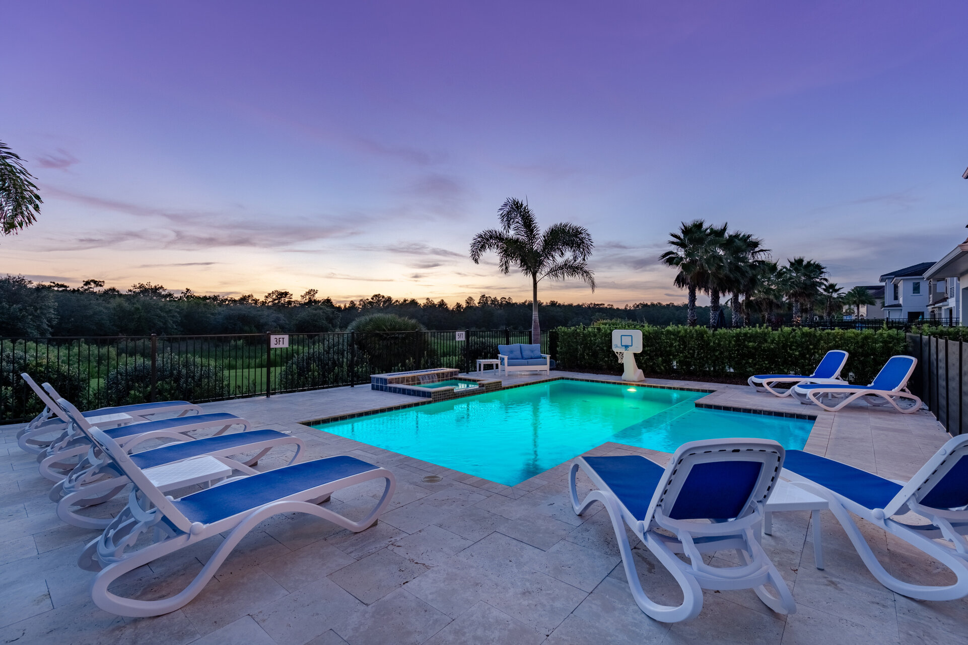 Built-in pool lights make it easy to play pool games whenever you want