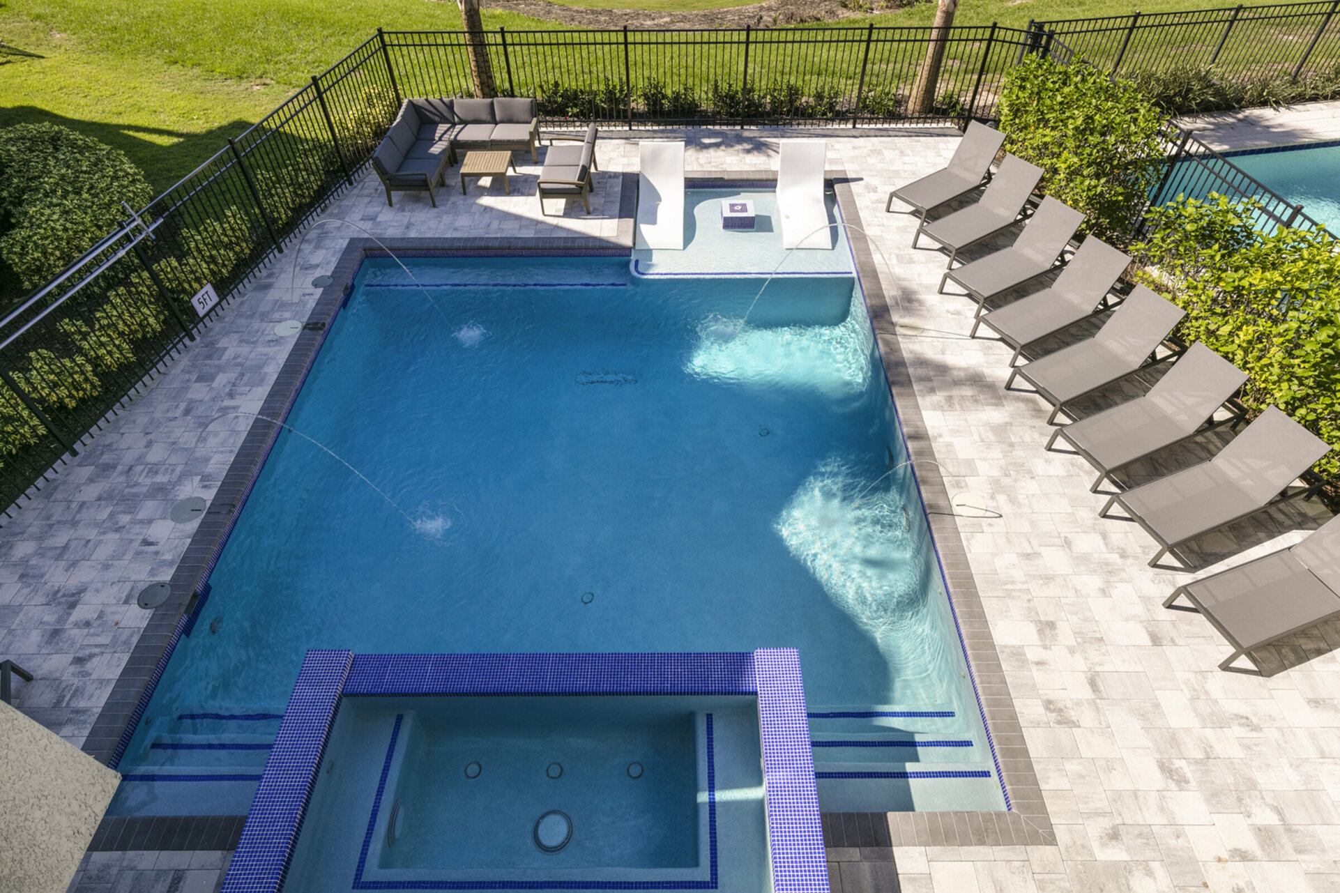 Enjoy the seclusion of a private pool patio