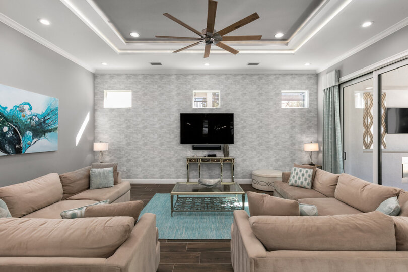 Grab some snacks and watch TV with family.