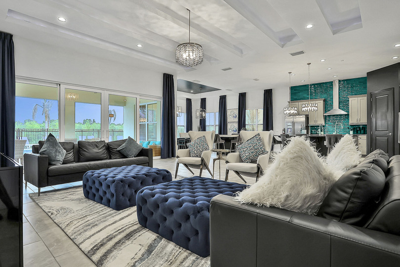 Choose a spot of get comfortable on one of the two sofas or two chairs