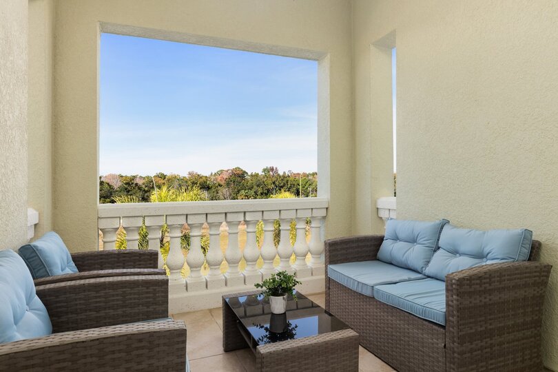 Admire gorgeous views from the balcony