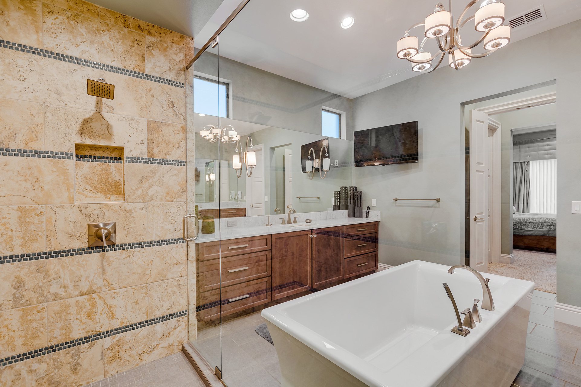 Continue watching your favorite TV show while you get ready