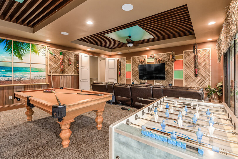 Challenge family members to a game of foosball