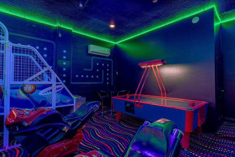 Challenge your family and friends to Air Hockey