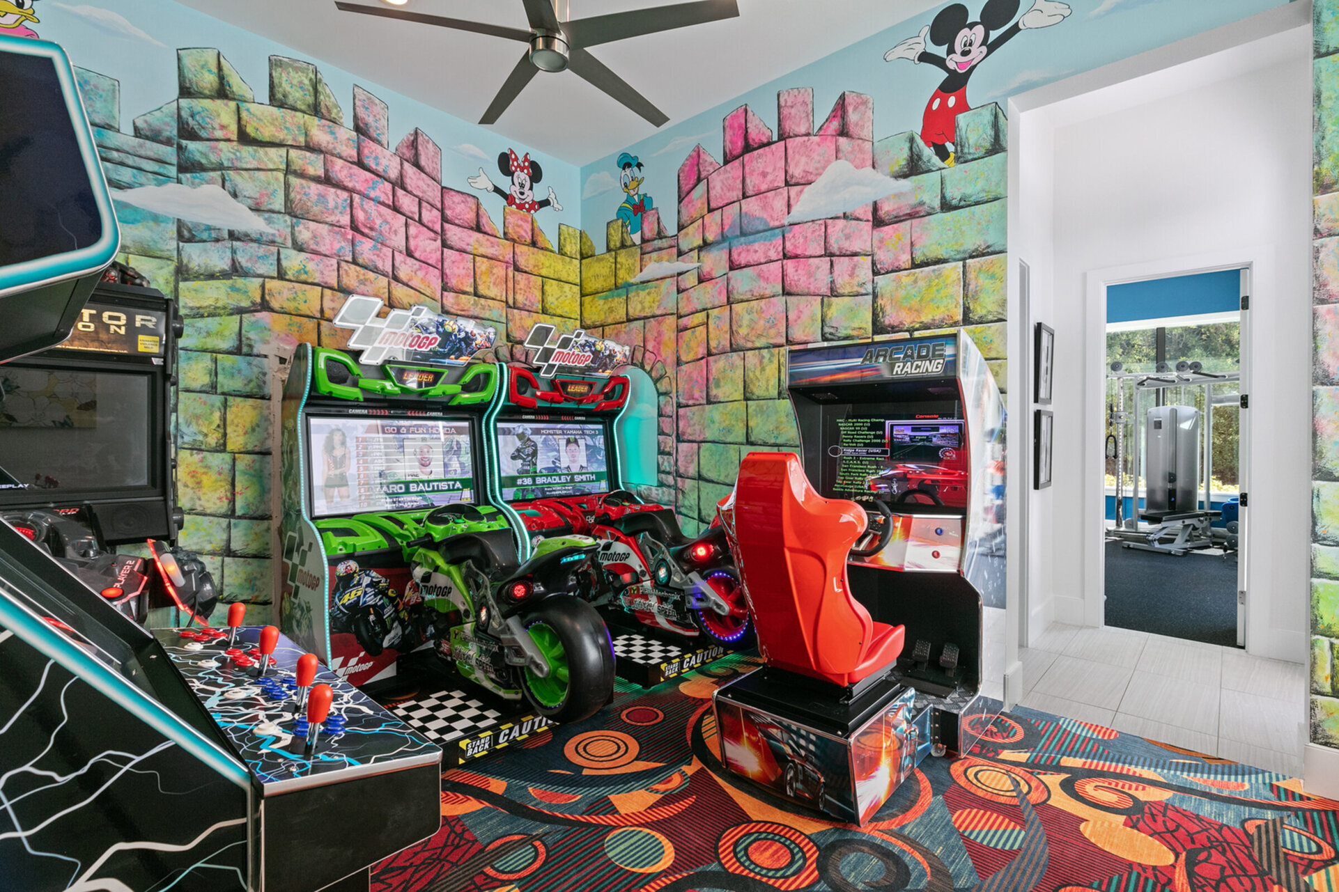 Kids will love their secret game room attached to both kids bedrooms