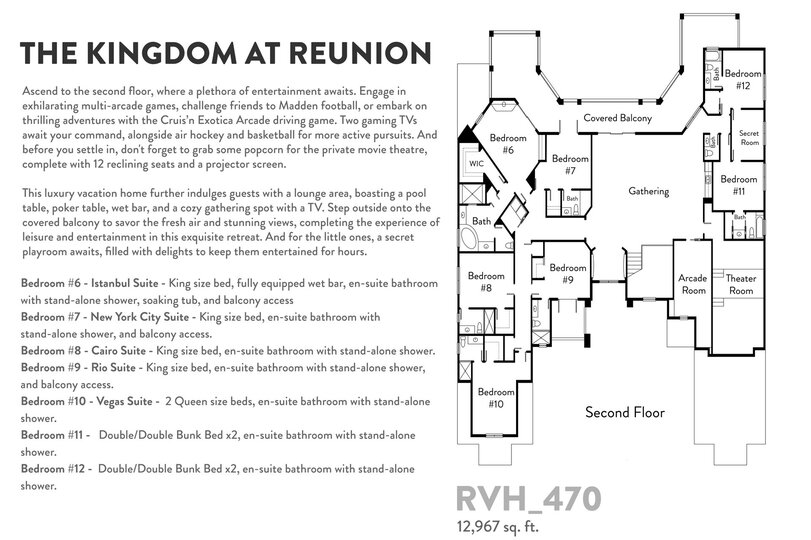 Orlando Paradise'da Lüks 12 Yatak Odalı Villa, Orlando Mansion 6585