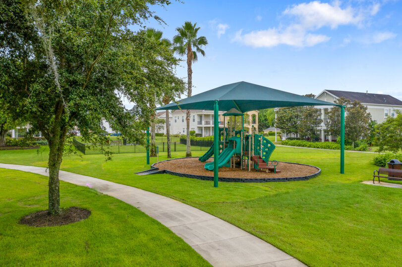 Newly built playground for the kids to enjoy