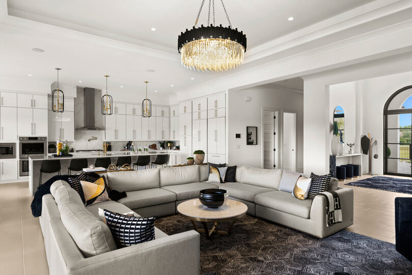 The open area concept makes it the perfect place for family gatherings