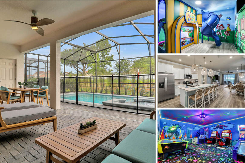 Huzurlu Vaha: Orlando'da 7 Yatak Odalı Villa, 6668, Davenport, United States