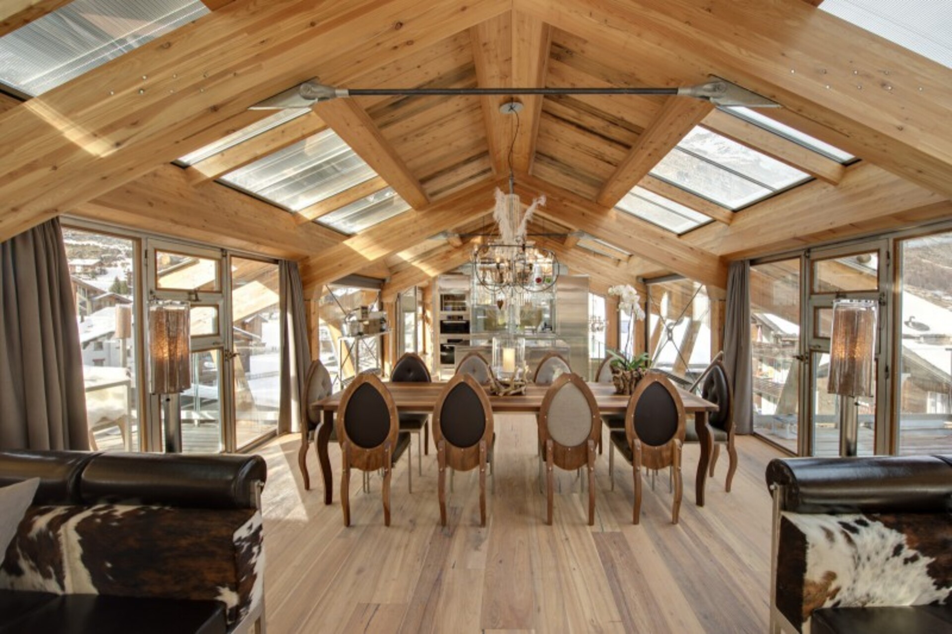 Matterhorn manzaralı, seçkin bir konaklama yeri olan Valais Chalet 1012