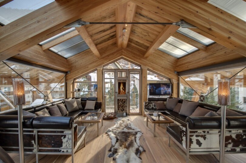 Matterhorn manzaralı, seçkin bir konaklama yeri olan Valais Chalet 1012