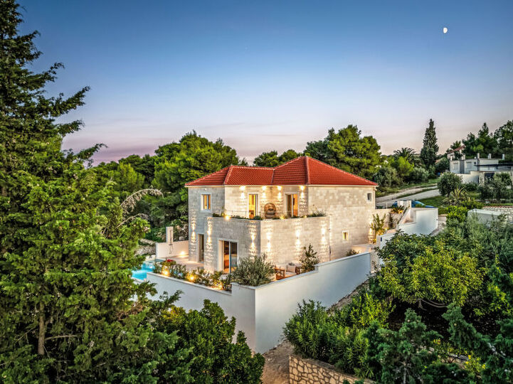Lüks Tatil Yeri, Muhteşem Deniz Manzaralı Villa 1065, Splitska, Croatia