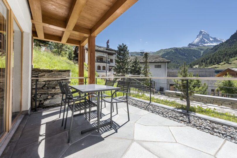 Matterhorn'un Altında Sakin Bir Bahçe Sığınağı 1019, Zermatt, Switzerland