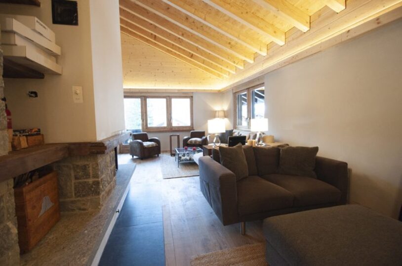 Valais Dağ Evi 1022, Matterhorn Manzaralı Alp Şıklığı