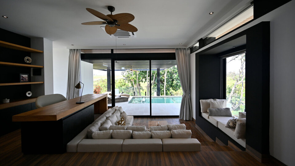 Cosy master bedroom sala by the sun deck