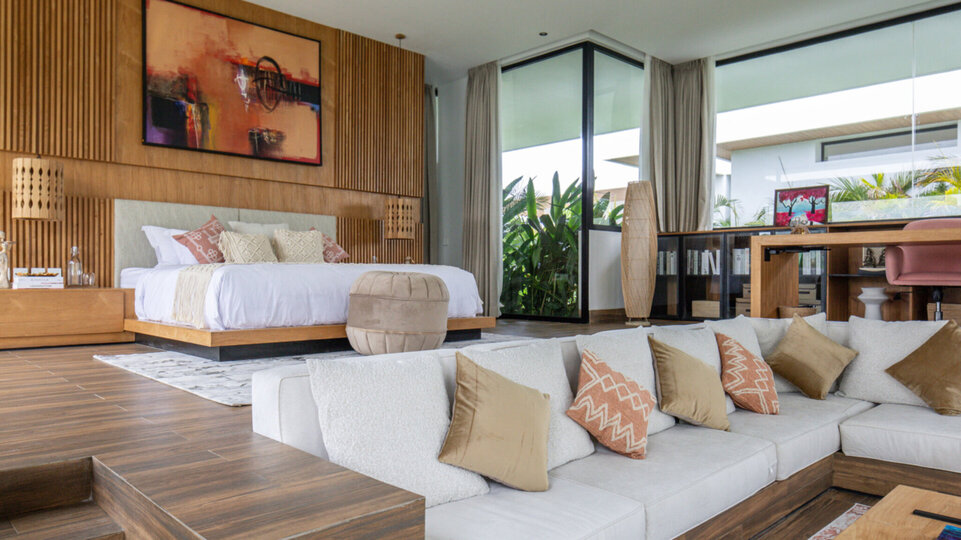 Spacious and relaxing master bedroom