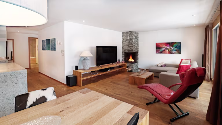 Zermatt'ta Balkonlu Geniş 3 Yatak Odalı Daire, Zermatt Daire 1238
