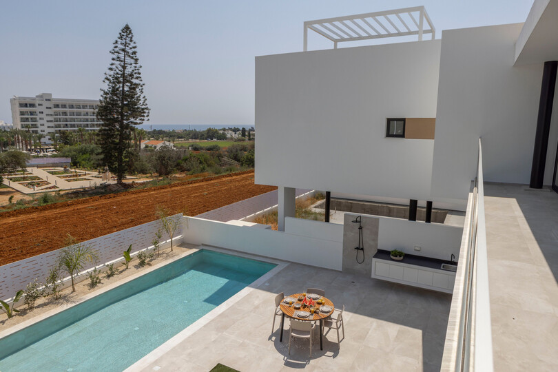 5 Star Villa Protaras Aqua Pearl - Luxury Heated Pool Retreat