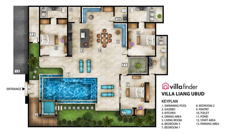 5 Star Villa Liang Ubud – Serene Ricefield Escape