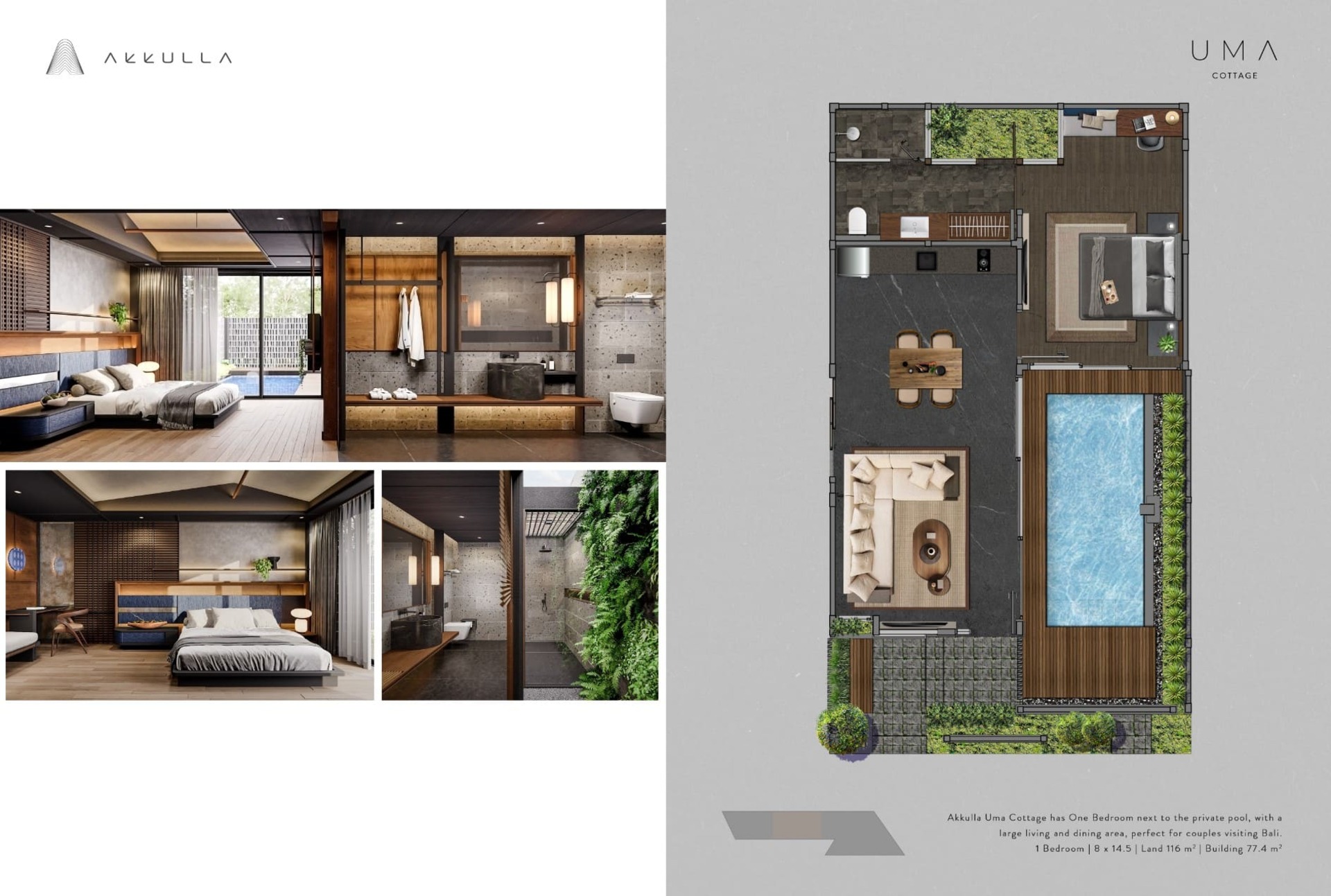 Romantic Private Pool Retreat in Seminyak 2781