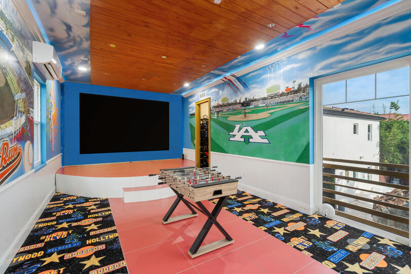 Game Room 2(2nd Floor) overlooking the pool/ Foosball