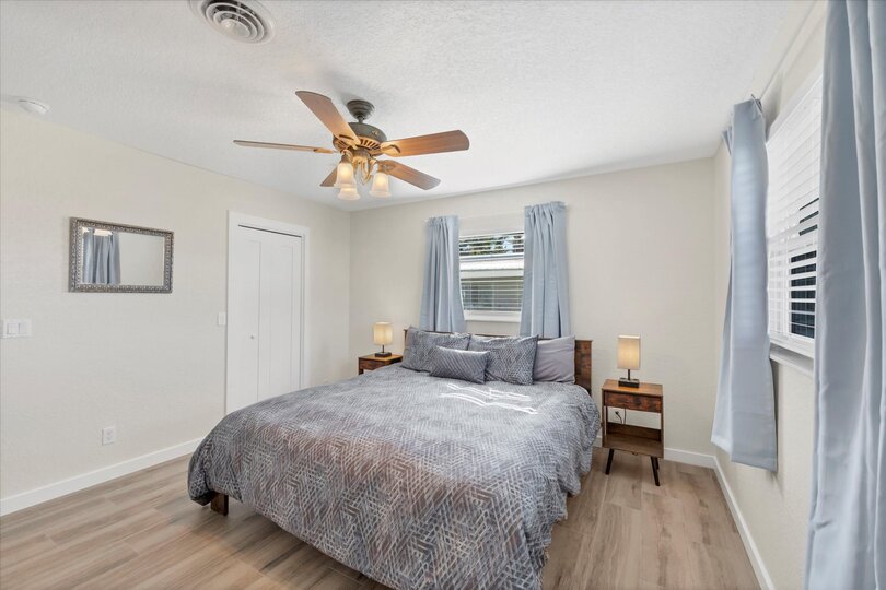 Guest bedroom with king bed
