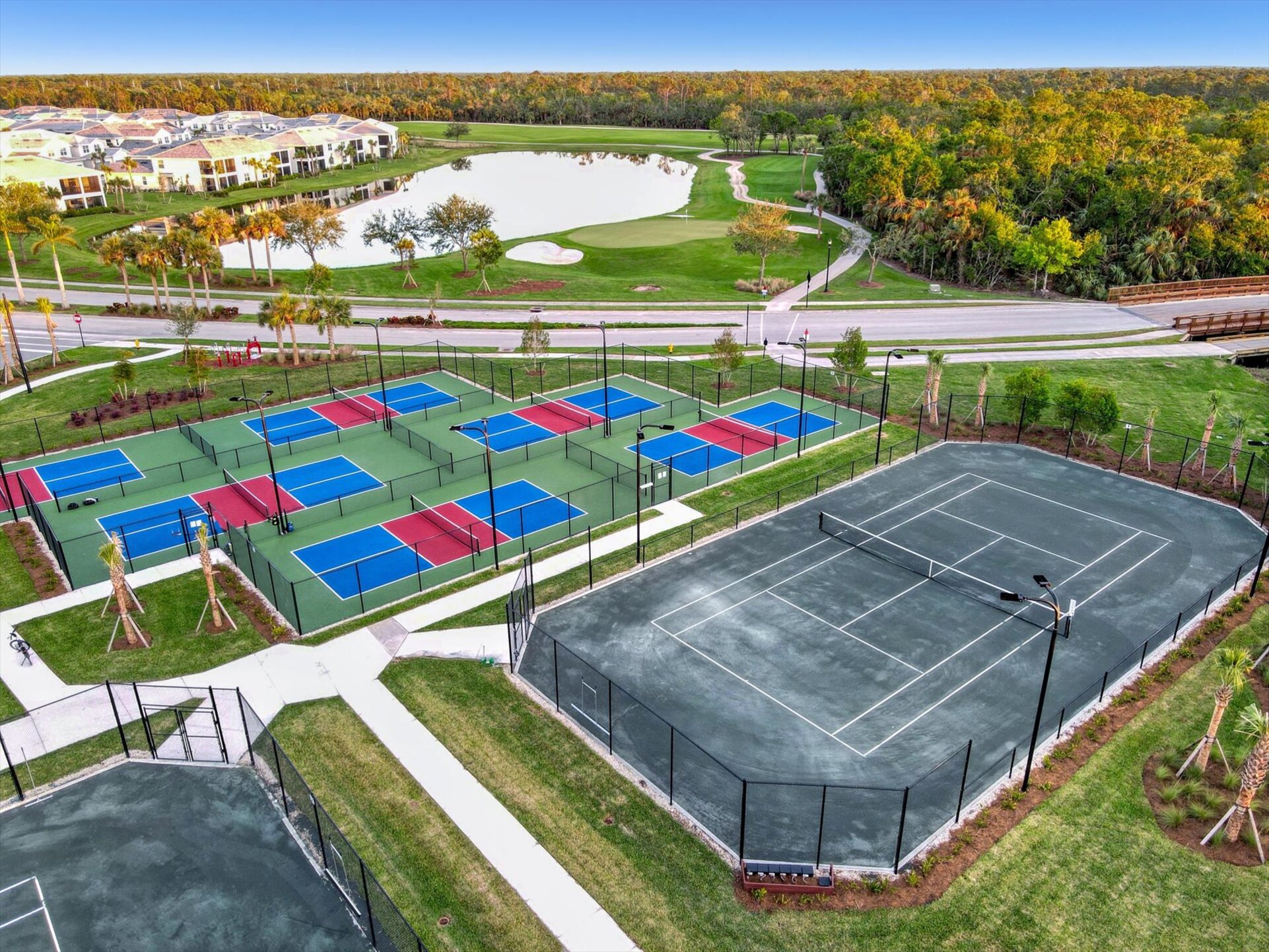 Lighted Pickleball/tennis courts