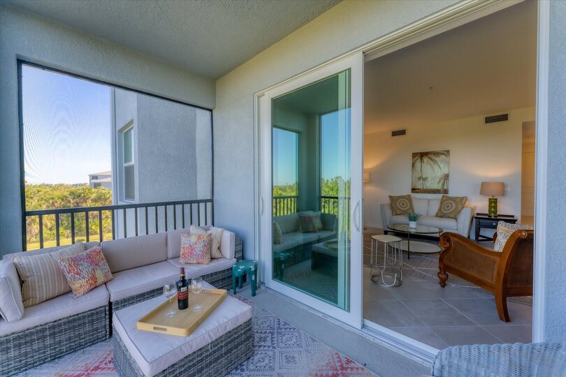 Balcony over-looking nature preserve