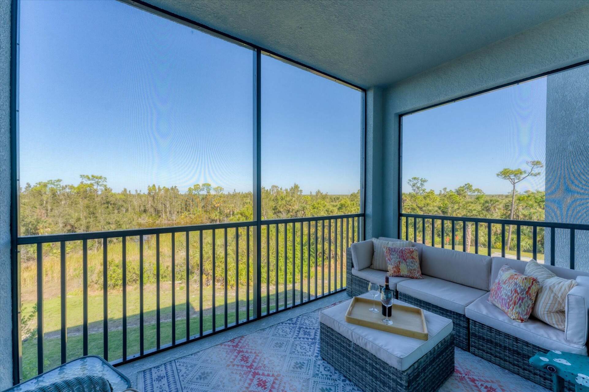 Balcony over-looking nature preserve