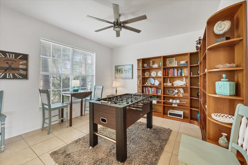 Library with foosball table