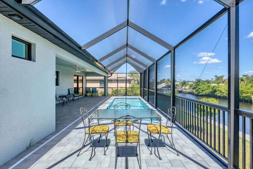 Lanai overlooking canal