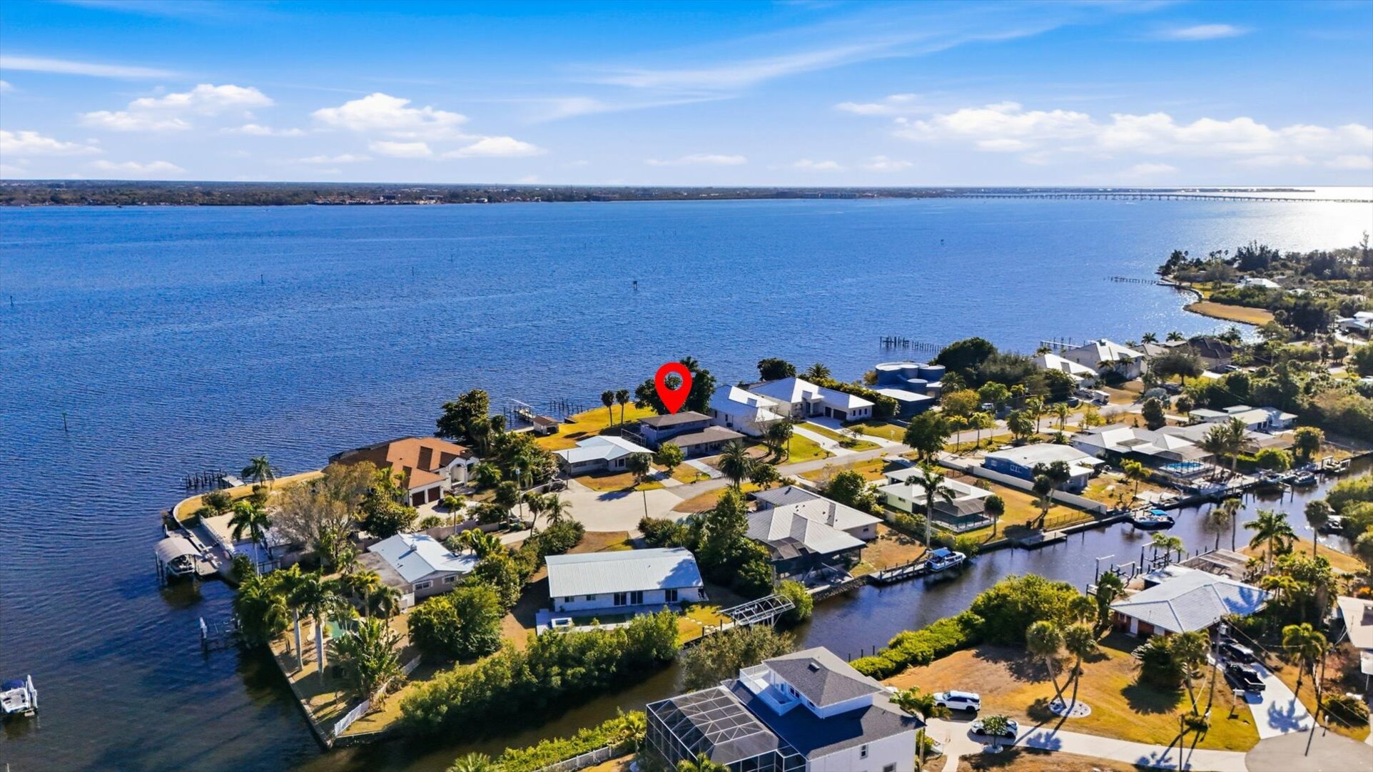 Gorgeous 4 bedroom, 3 bathroom, 2 story waterfront home with private pool on Peace River in Punta Gorda, FL