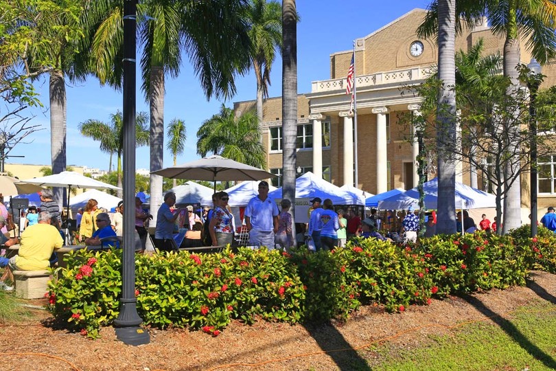 Punta Gorda downtown on Charlotte Harbor